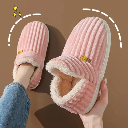 Winter Men Slippers Short Plush Men Cotton Boots Indoor Fluffy House Fur Slippers Men Casual Soft Fur Furry Men Shoes